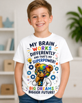 My Brain Works Differently Kids Tee
