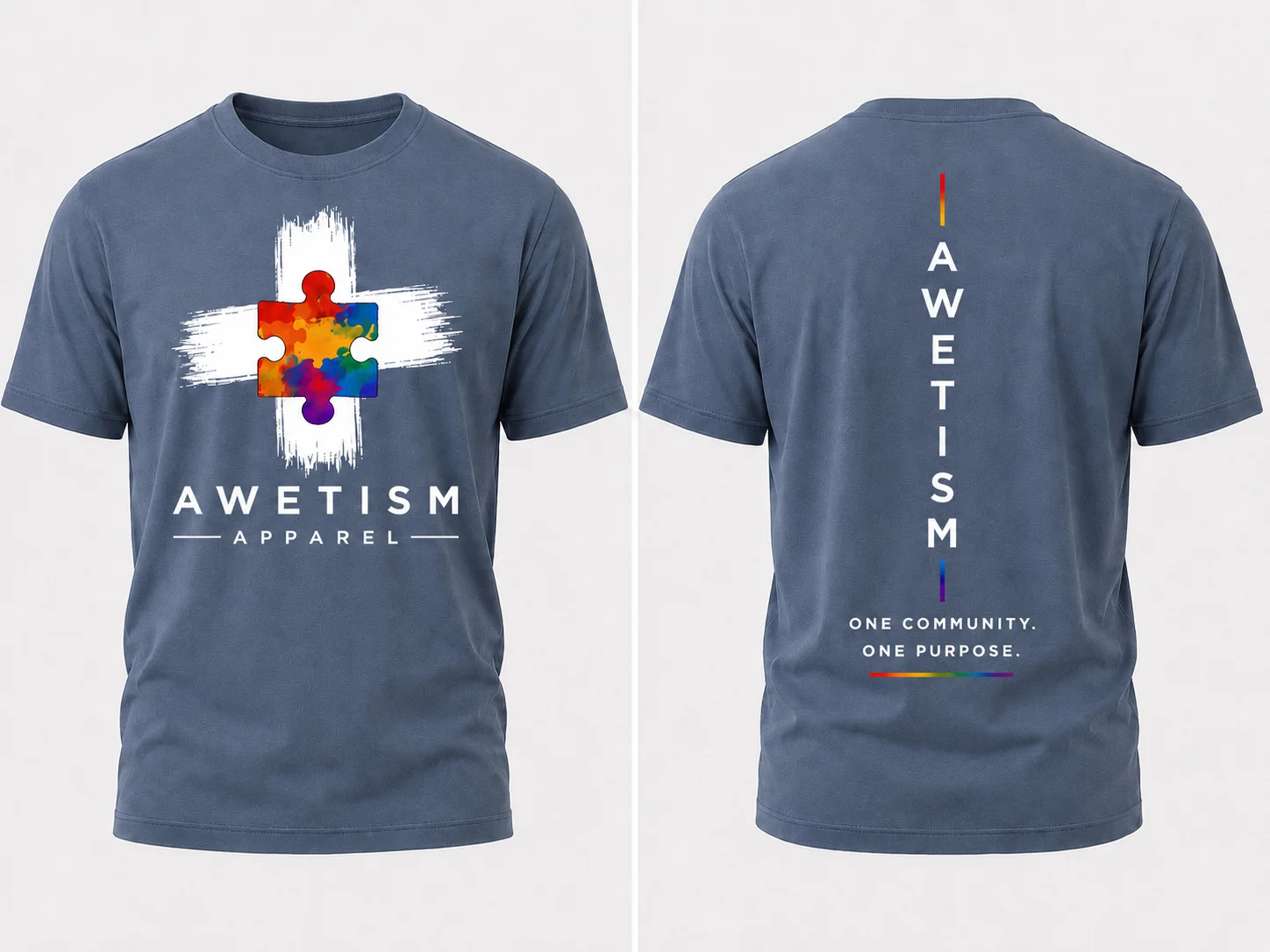 Puzzle Graphic Pigment Dye Tee