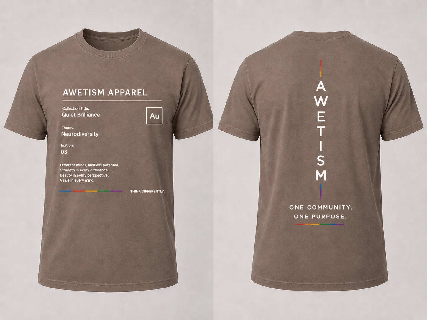 Awetism Apparel “Quiet Brilliance” Graphic Tee