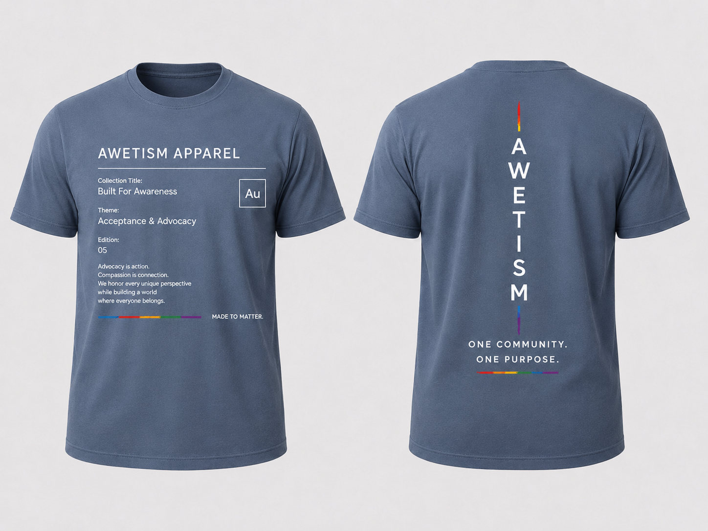 Awetism Apparel “Built For Awareness” Graphic Tee