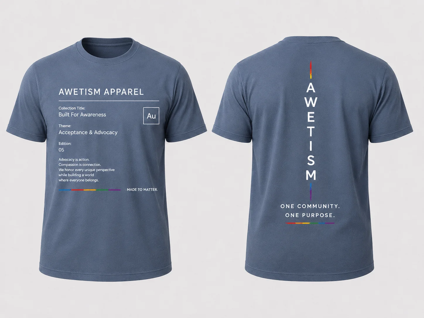 Awetism Apparel “Built For Awareness” Graphic Tee