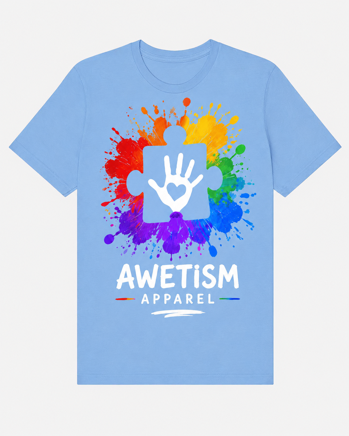 Awetism Apparel “Handprint Puzzle” Graphic Tee thumbnail 4