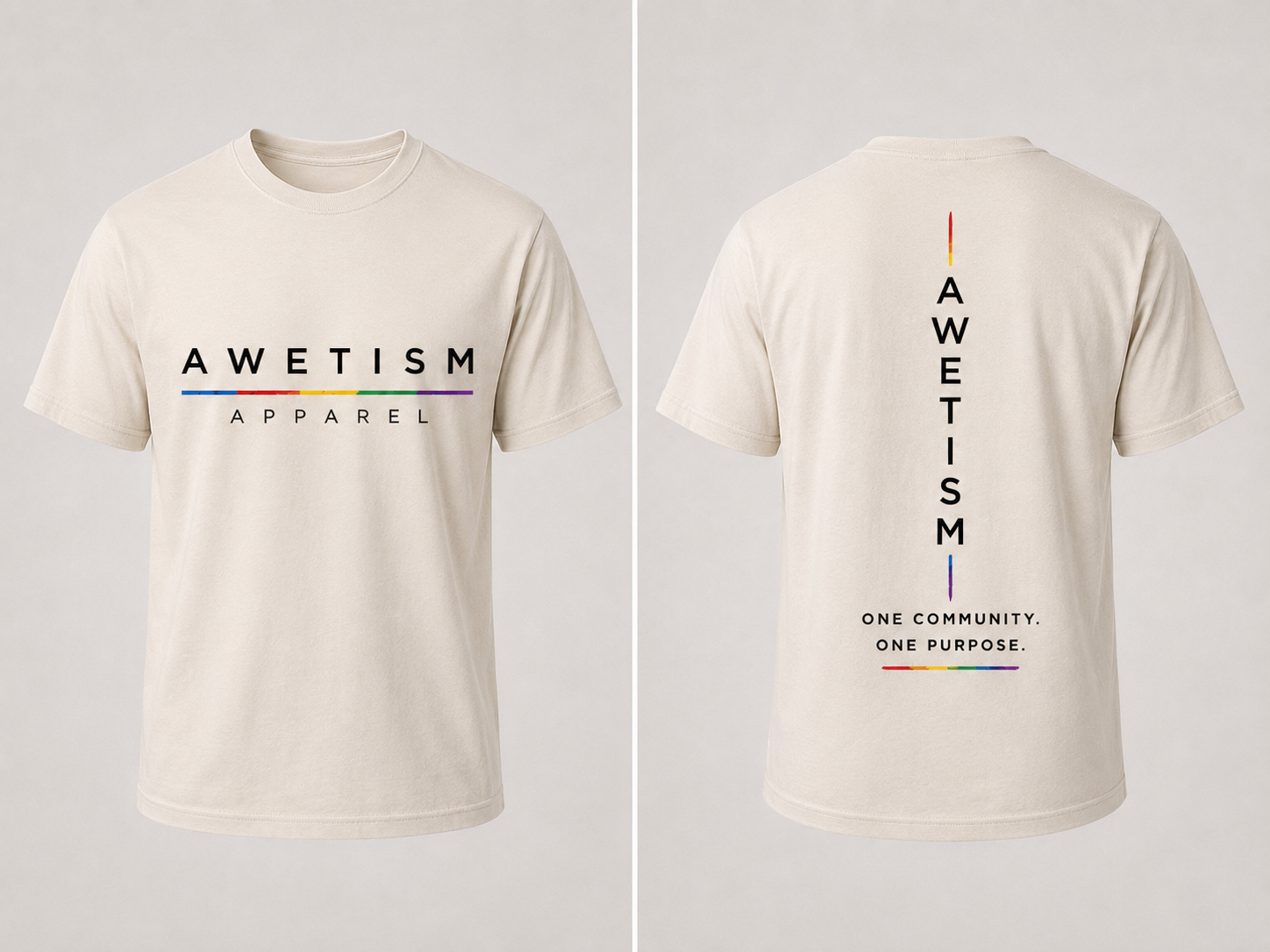 Awetism Apparel “Signature Spectrum” Graphic Tee thumbnail 4