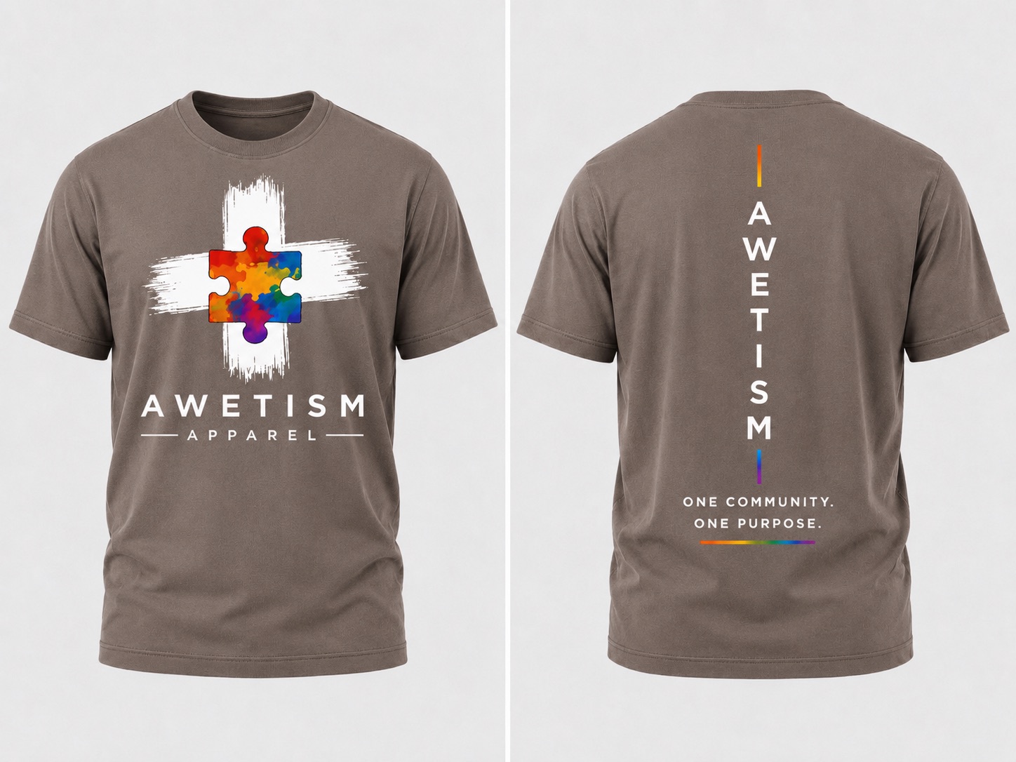 Awetism Apparel Puzzle Graphic Tee thumbnail 3