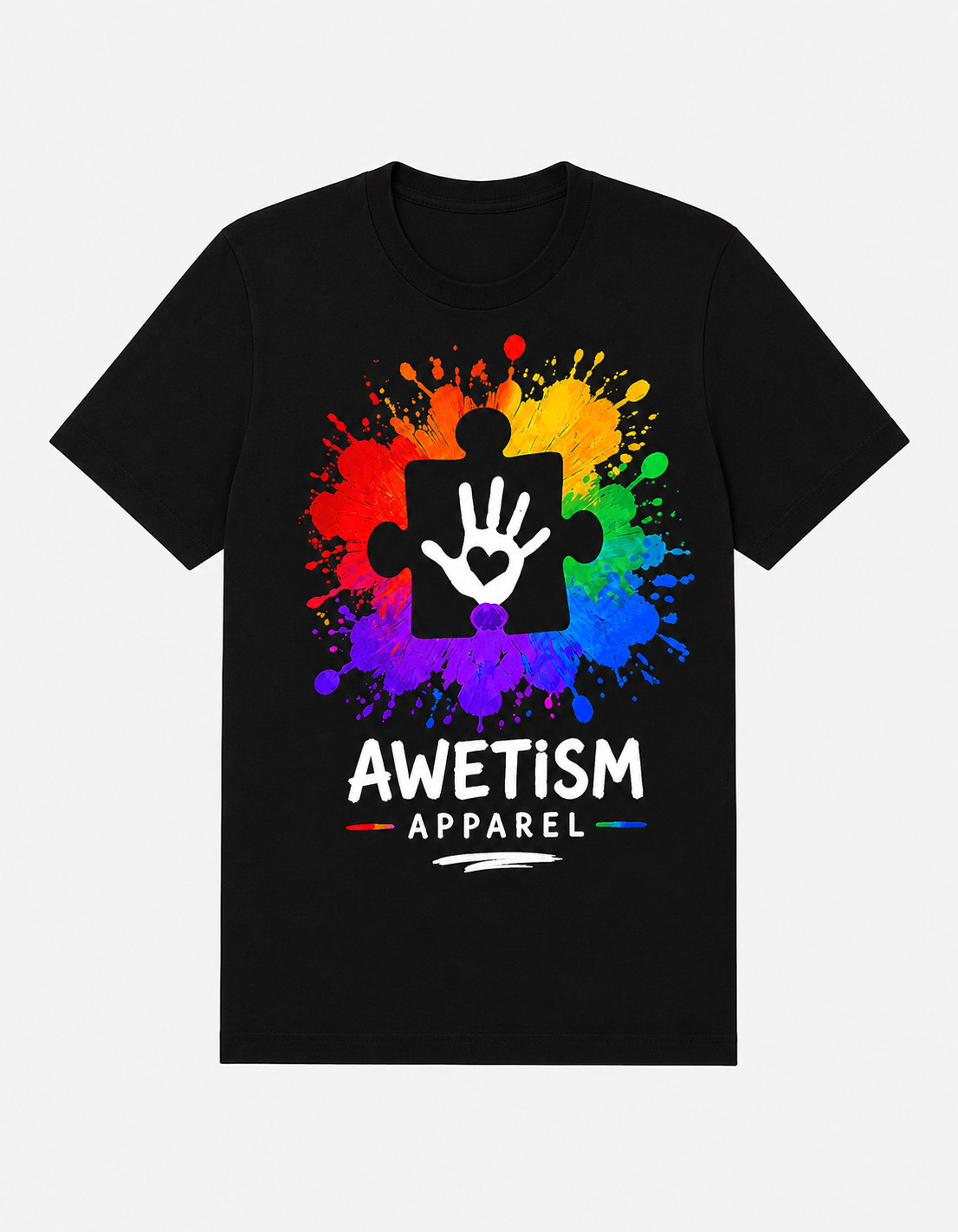 Awetism Apparel “Handprint Puzzle” Graphic Tee thumbnail 8