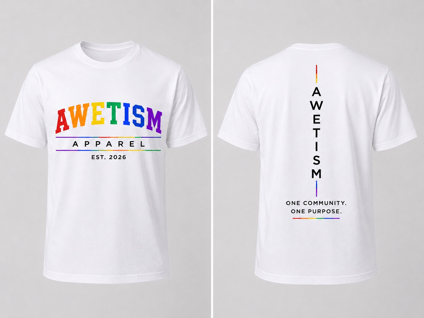 Awetism Apparel “Established Spectrum” Graphic Tee thumbnail 6