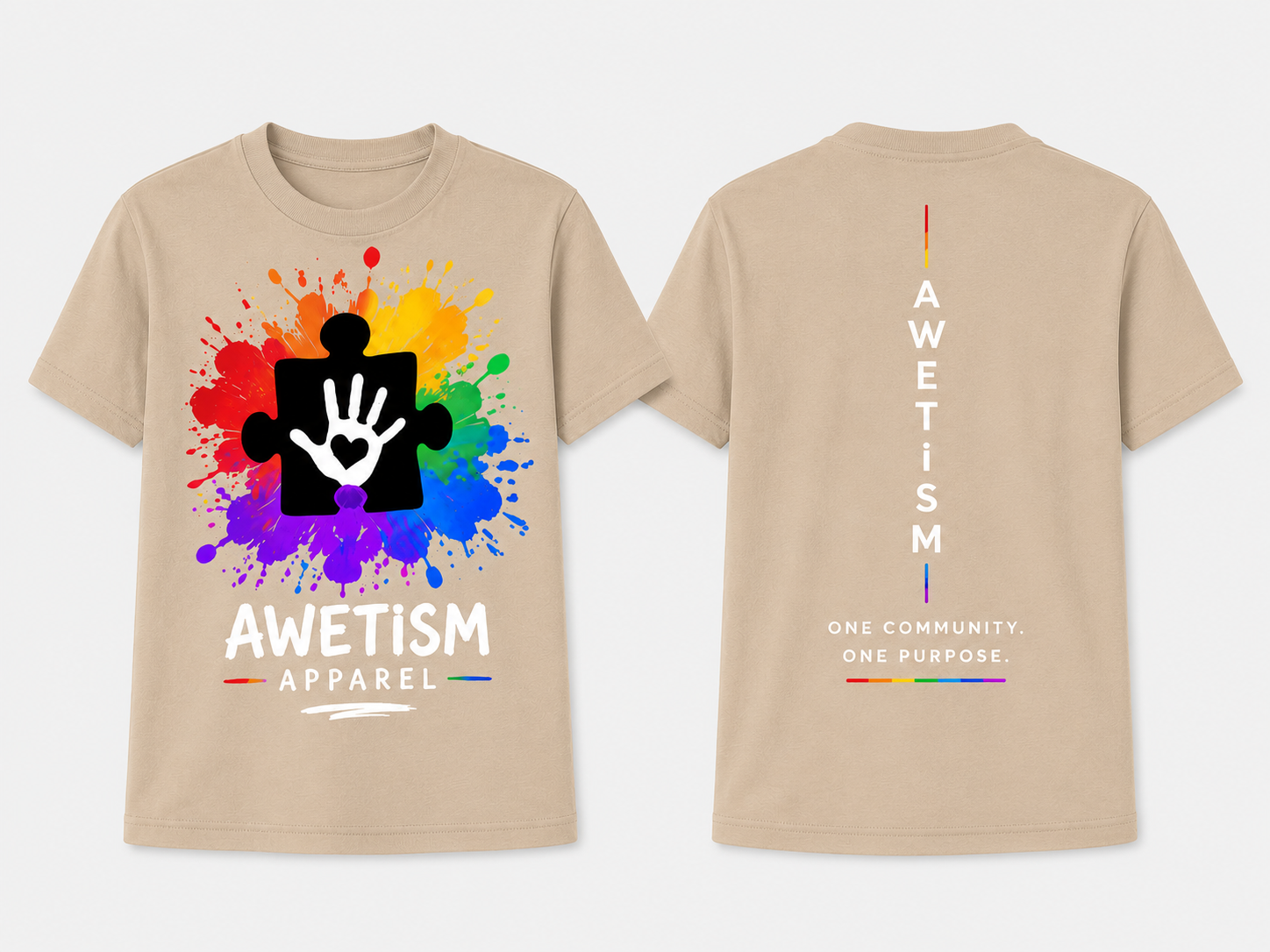 Youth Handprint Puzzle Graphic Tee thumbnail 4