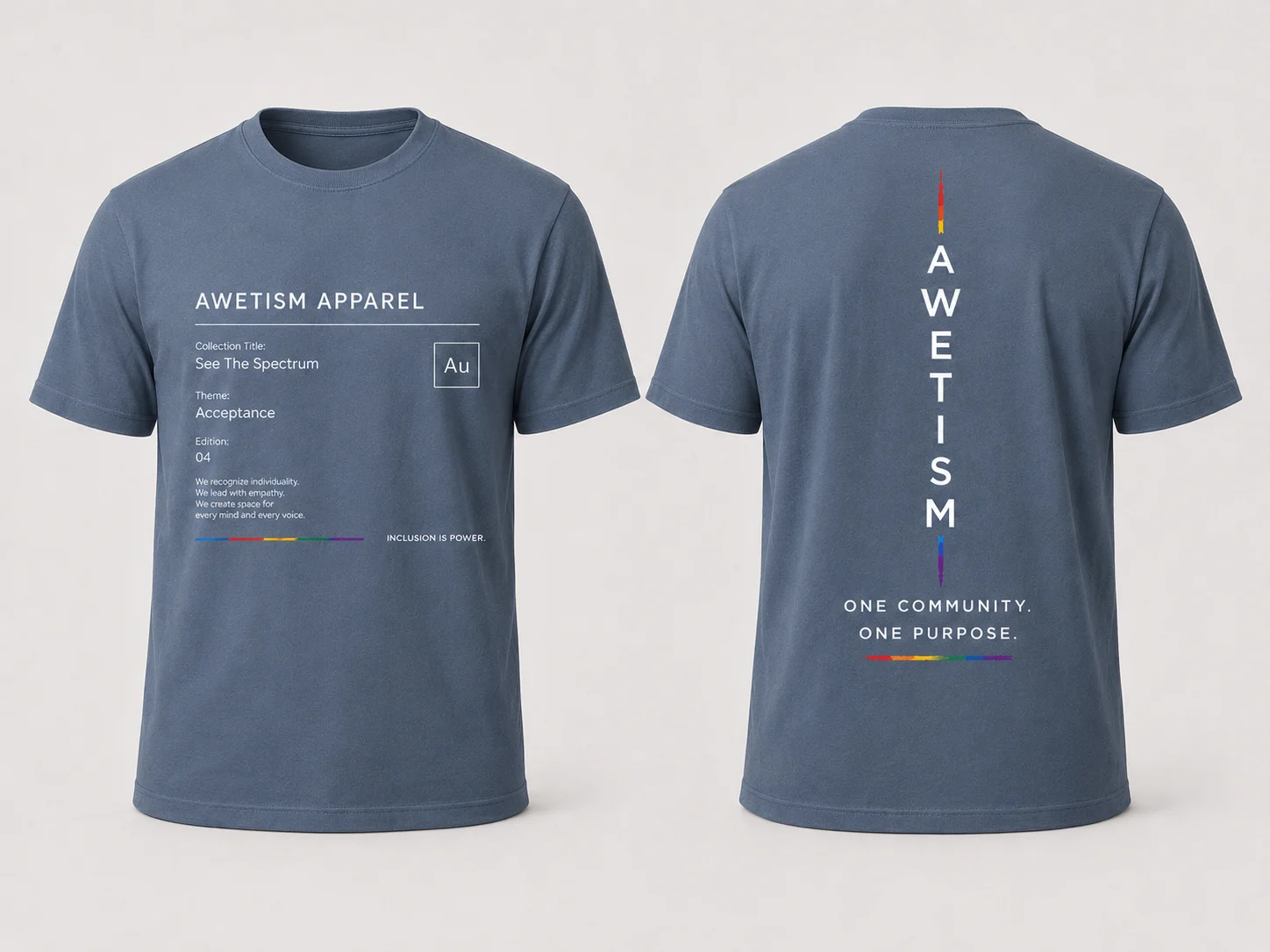 Awetism Apparel “See The Spectrum” Graphic Tee thumbnail 3