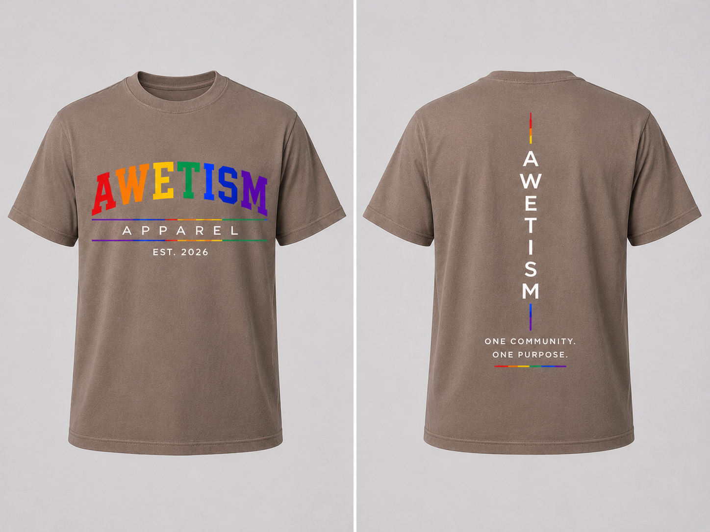 Awetism Apparel “Established Spectrum” Graphic Tee thumbnail 4