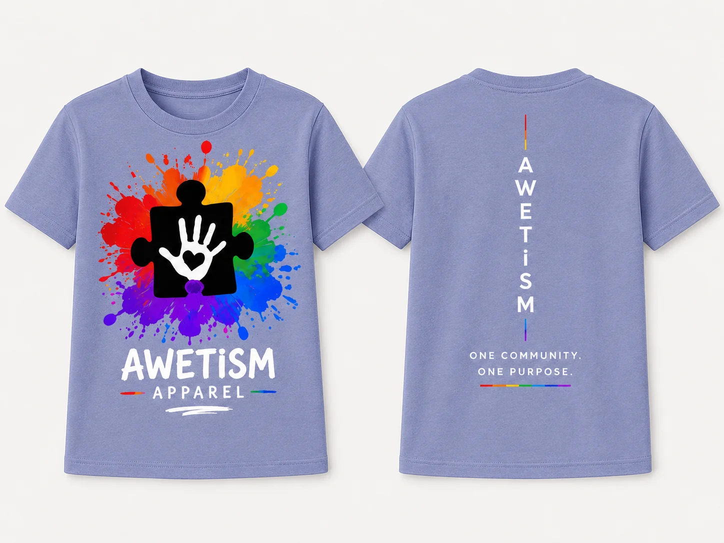 Youth Handprint Puzzle Graphic Tee image 3