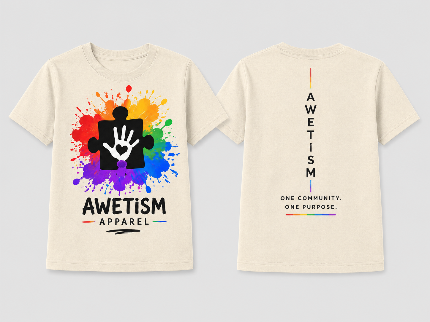 Youth Handprint Puzzle Graphic Tee thumbnail 5