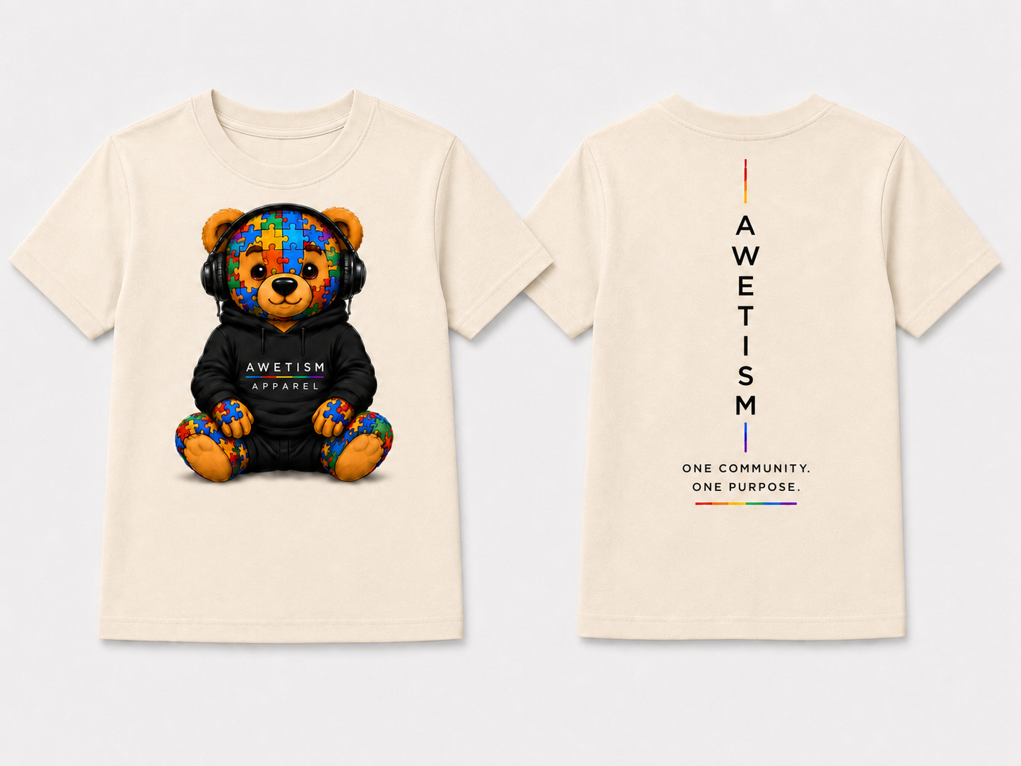 Youth Headphone Bear Graphic Tee thumbnail 6