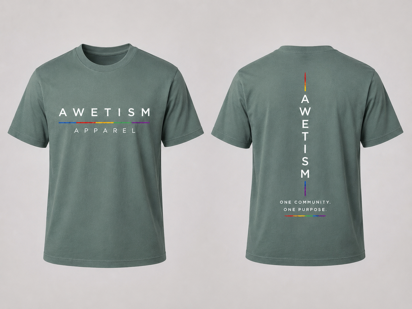 Awetism Apparel “Signature Spectrum” Graphic Tee thumbnail 2