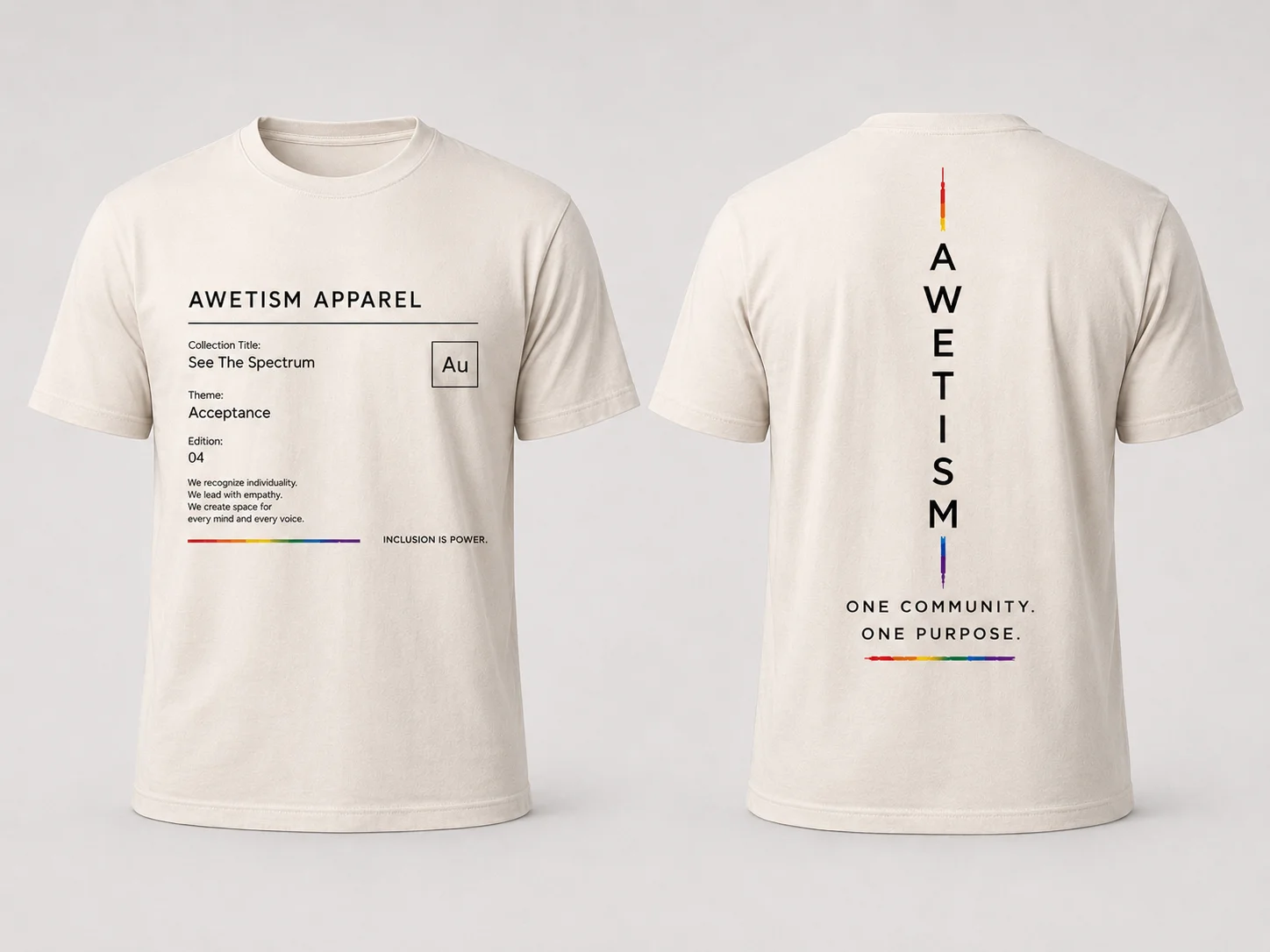 Awetism Apparel “See The Spectrum” Graphic Tee
