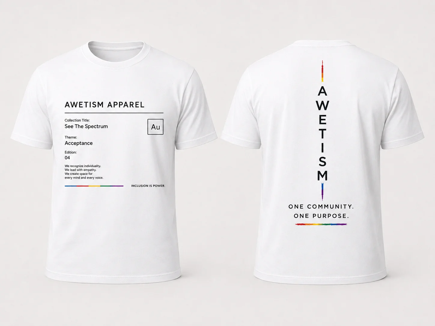 Awetism Apparel “See The Spectrum” Graphic Tee thumbnail 4