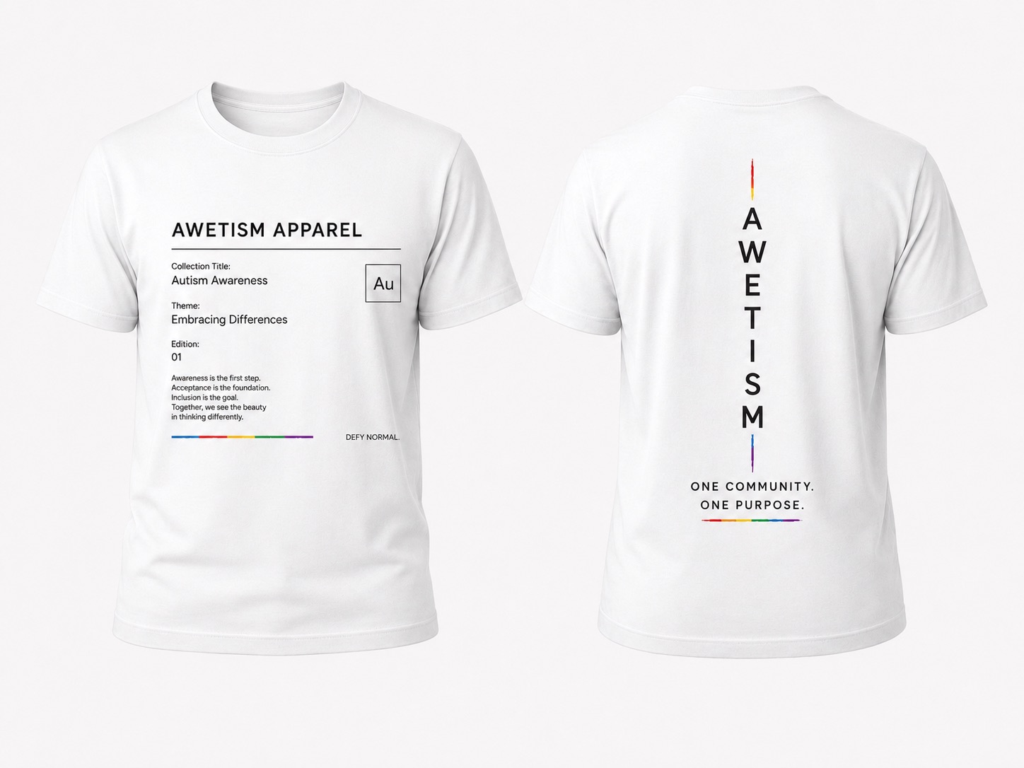 Awetism Apparel “Embracing Differences” Graphic Tee