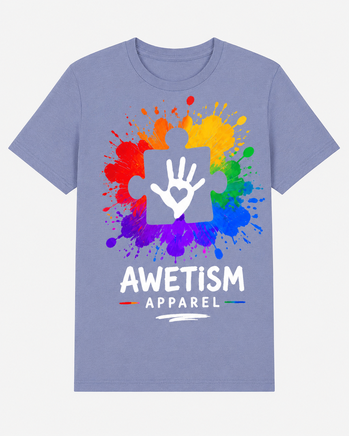 Awetism Apparel “Handprint Puzzle” Graphic Tee thumbnail 7