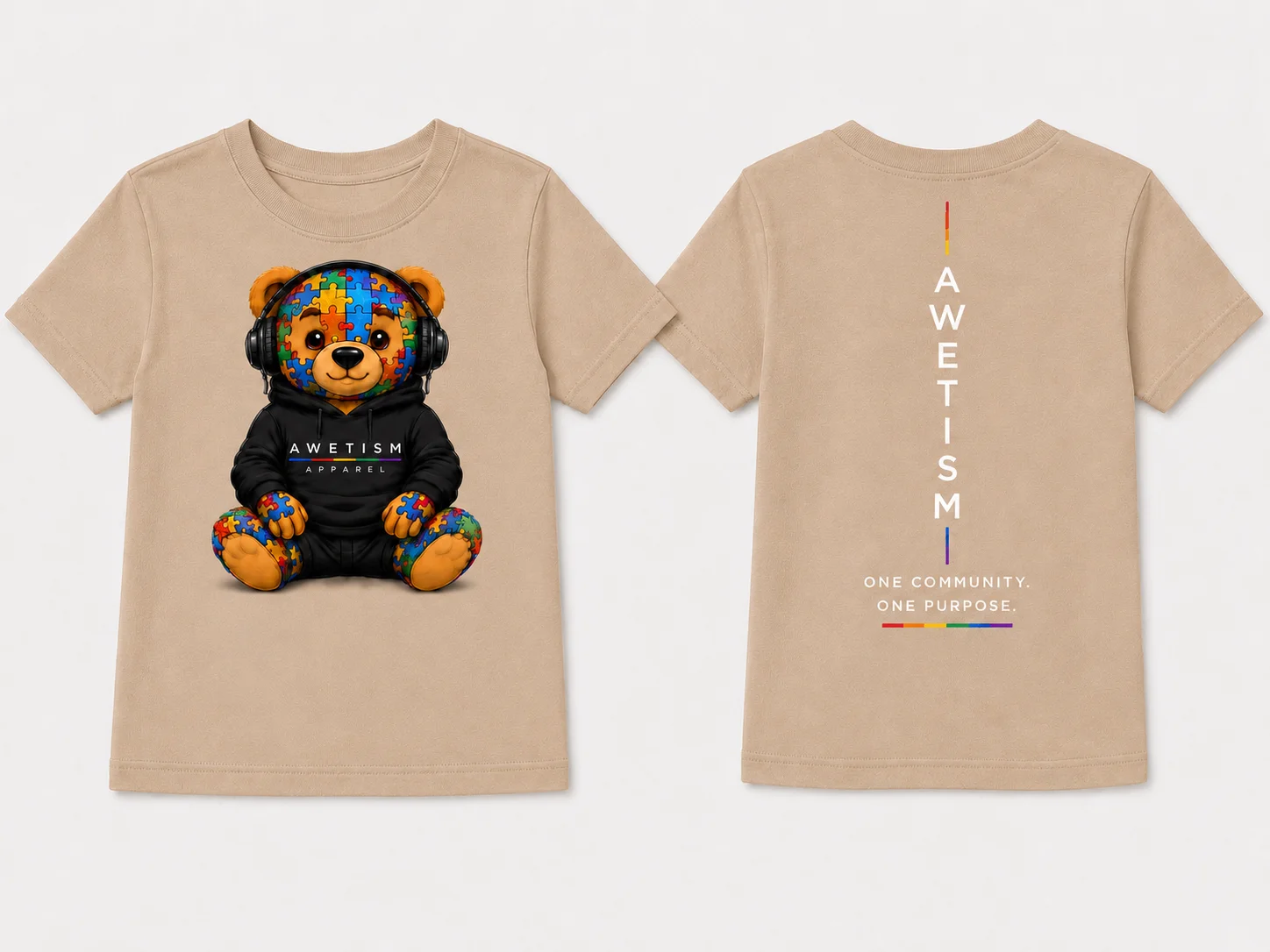Youth Headphone Bear Graphic Tee thumbnail 4
