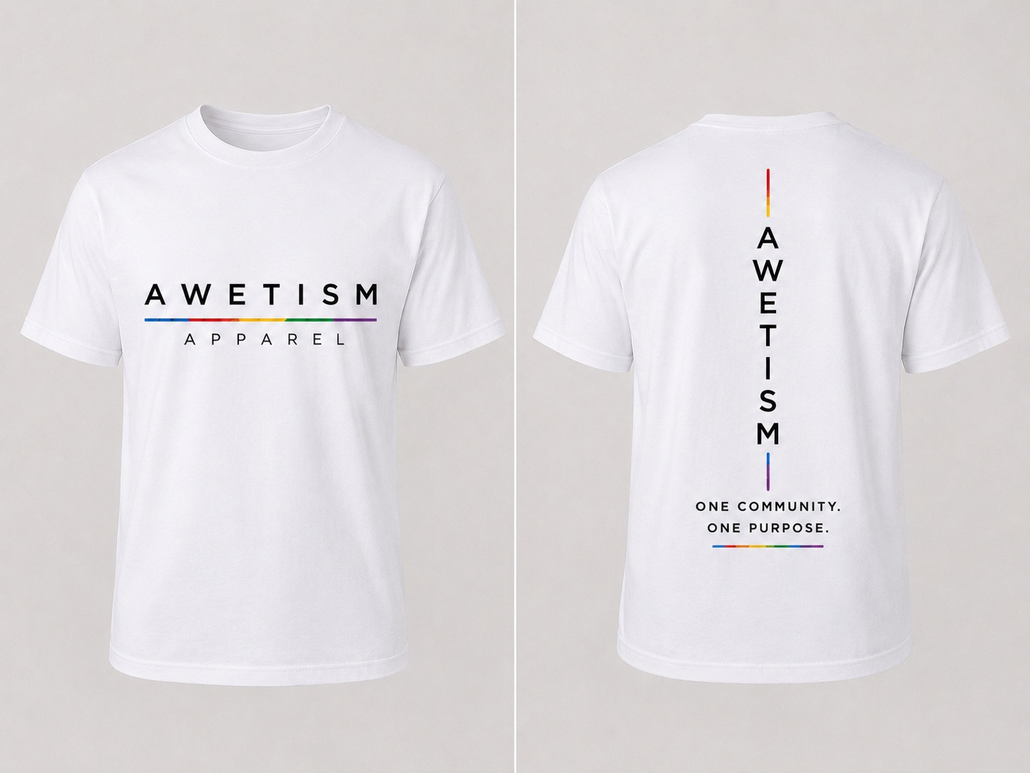 Awetism Apparel “Signature Spectrum” Graphic Tee thumbnail 6