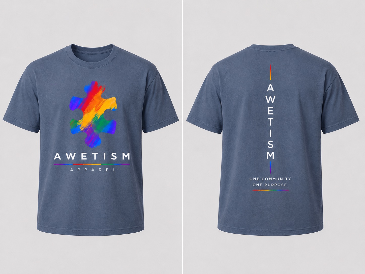 Awetism Apparel “Spectrum Piece” Graphic Tee thumbnail 3