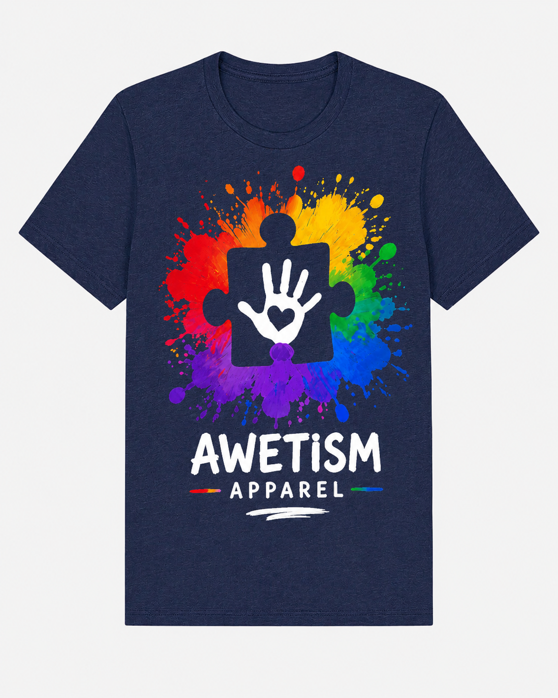 Awetism Apparel “Handprint Puzzle” Graphic Tee thumbnail 6