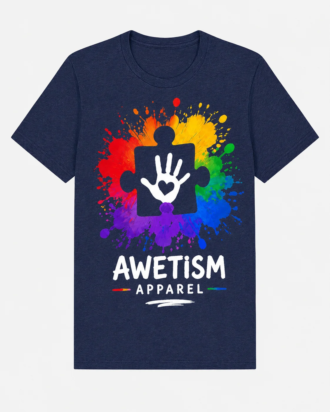 Handprint Puzzle Graphic Tee image 7
