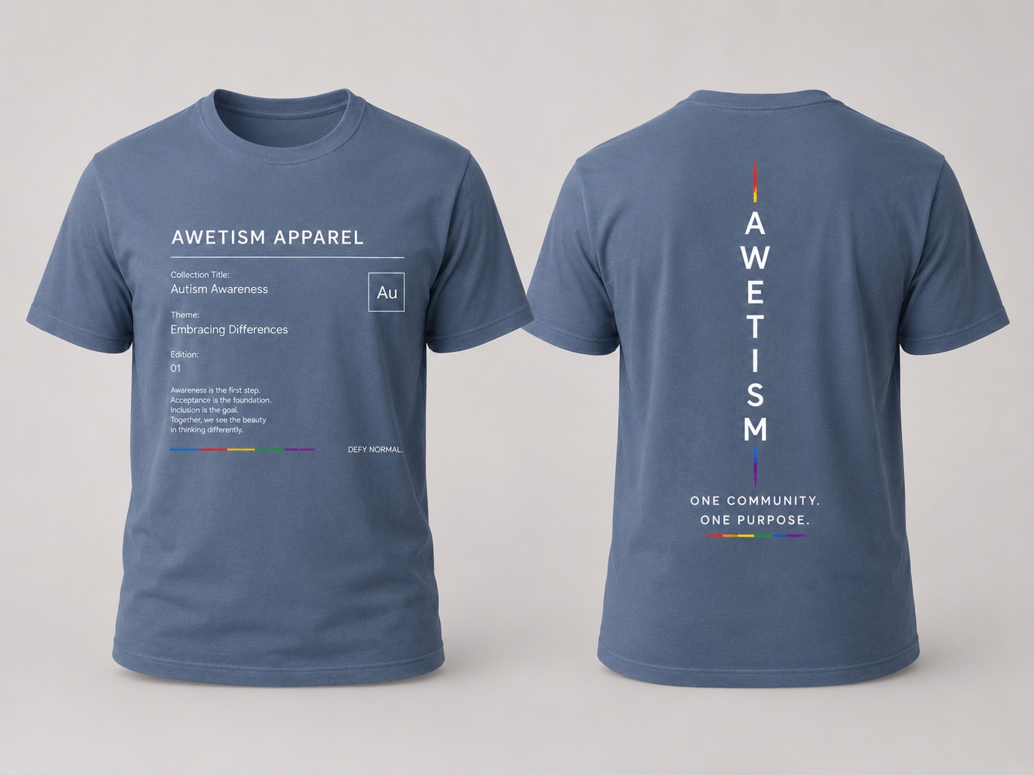 Awetism Apparel “Embracing Differences” Graphic Tee thumbnail 4