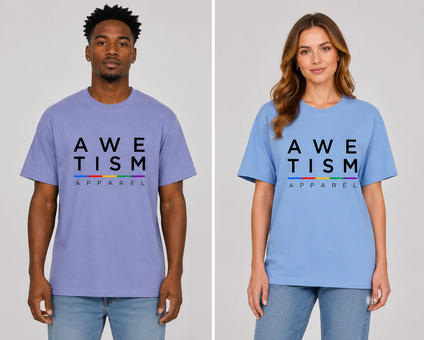 Awetism Bold Block Graphic Tee