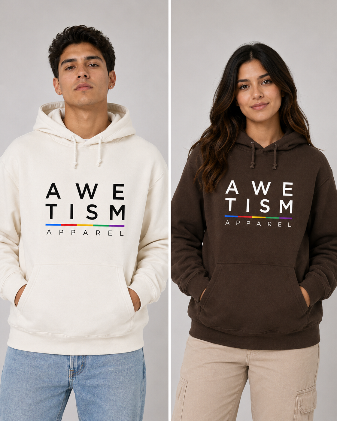 Awetism Bold Block  Hoodie
