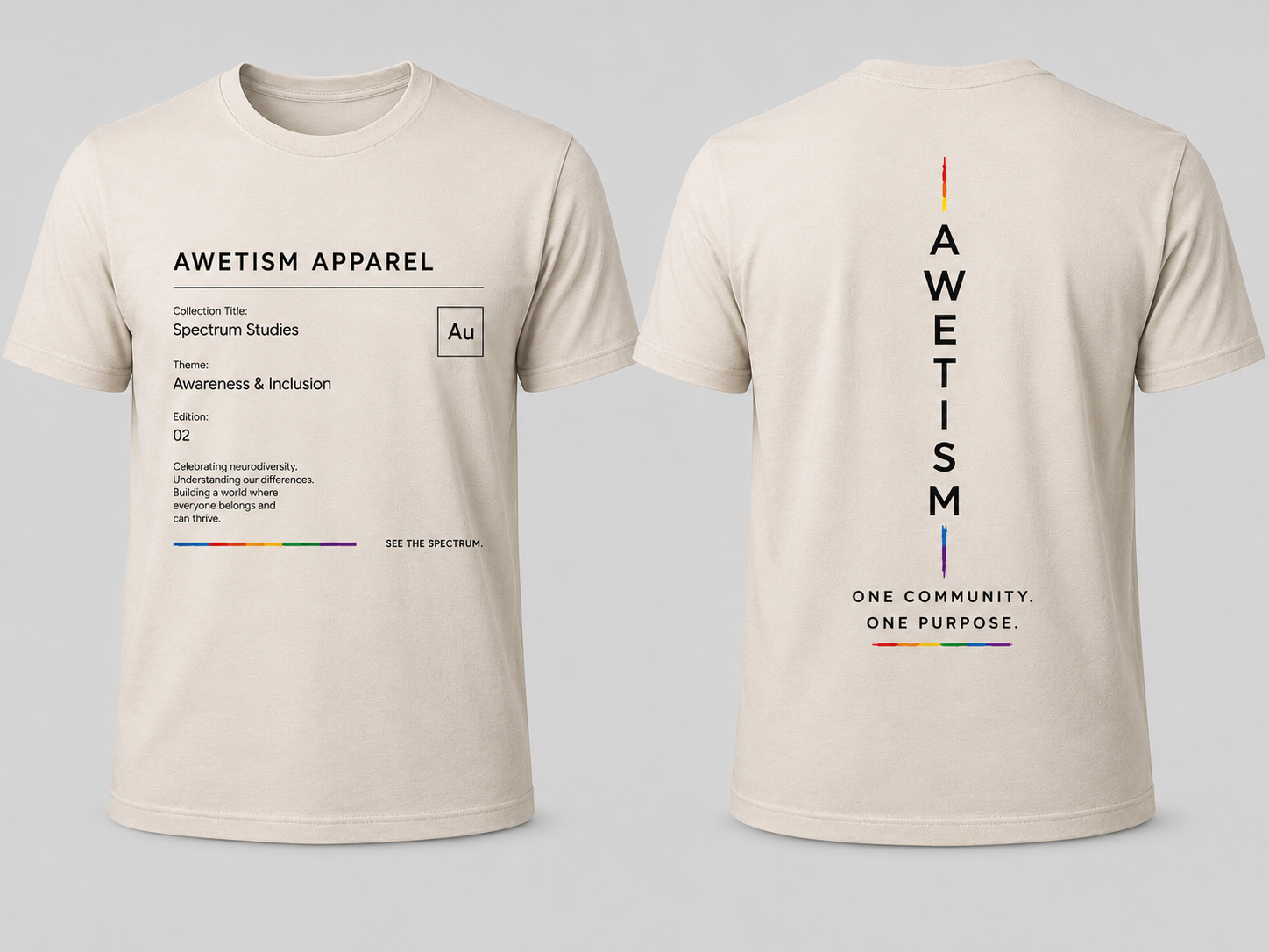 Awetism Apparel “Spectrum Studies” Graphic Tee thumbnail 3