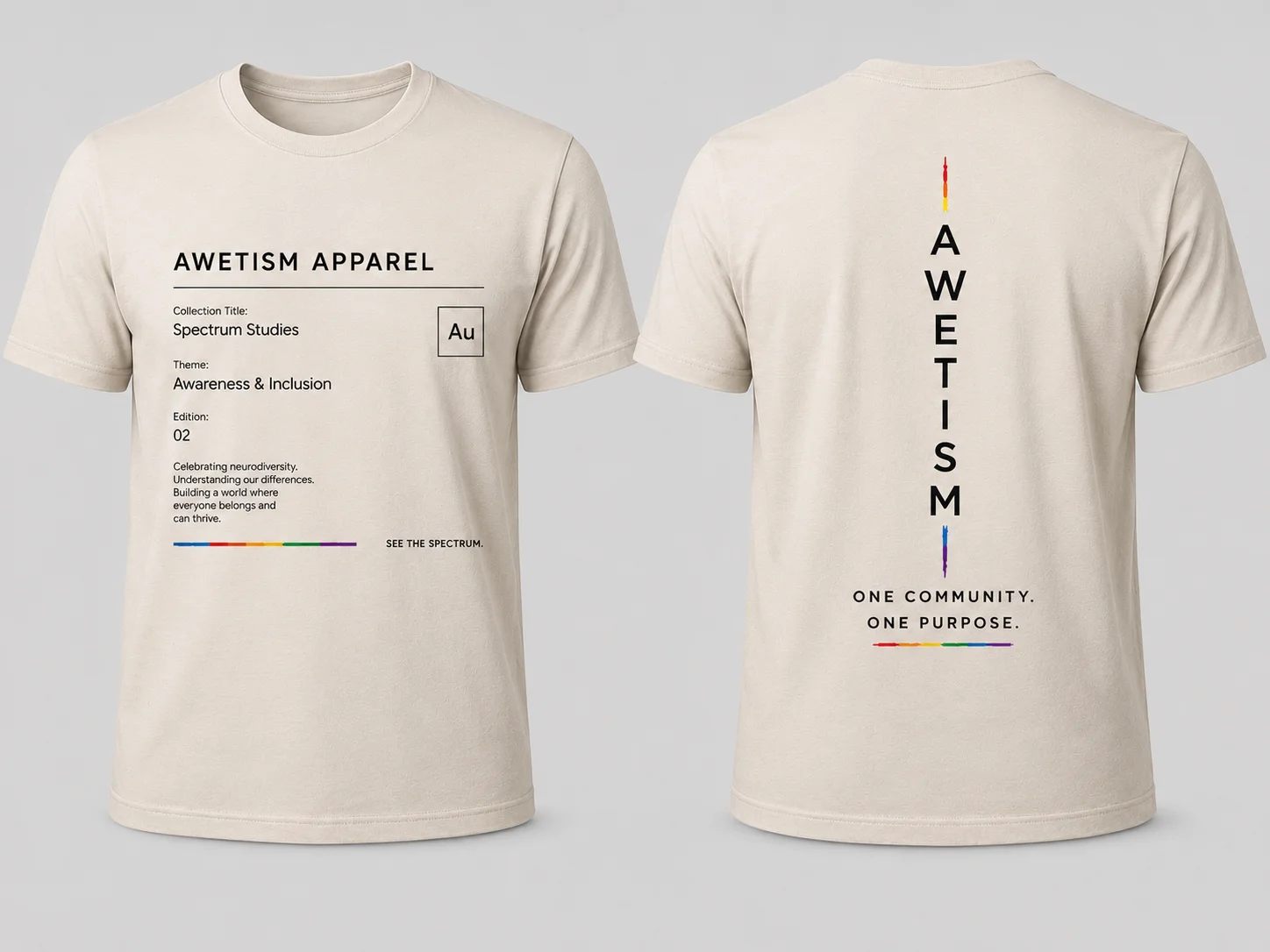 Awetism Apparel “Spectrum Studies” Graphic Tee