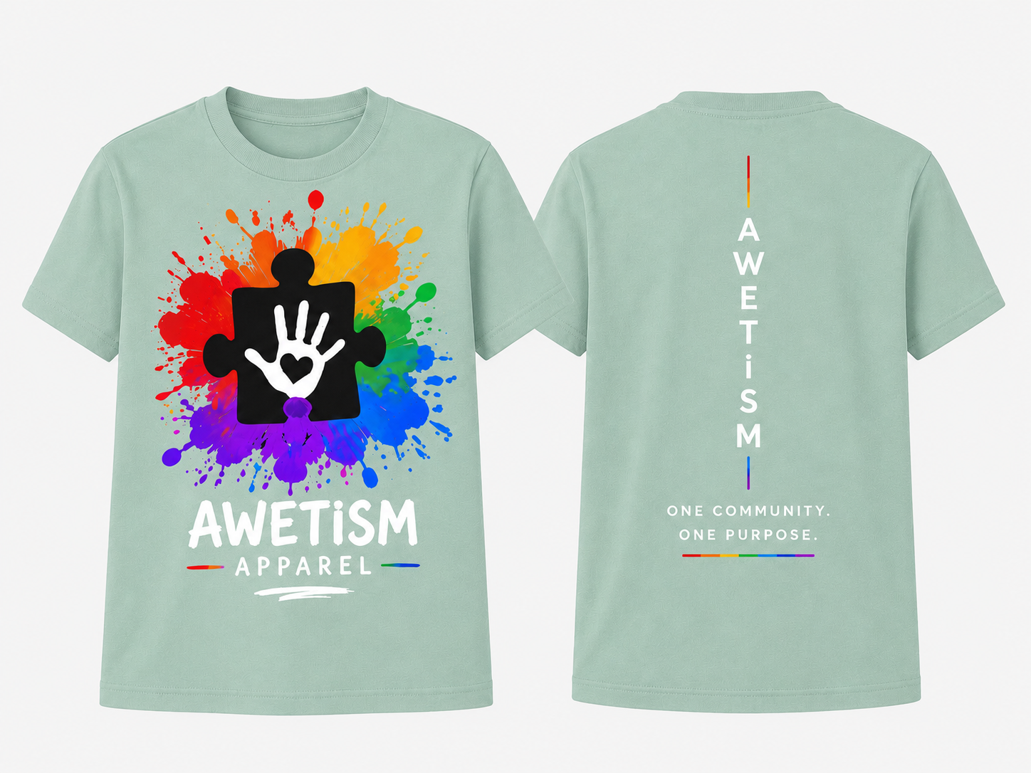 Youth Handprint Puzzle Graphic Tee