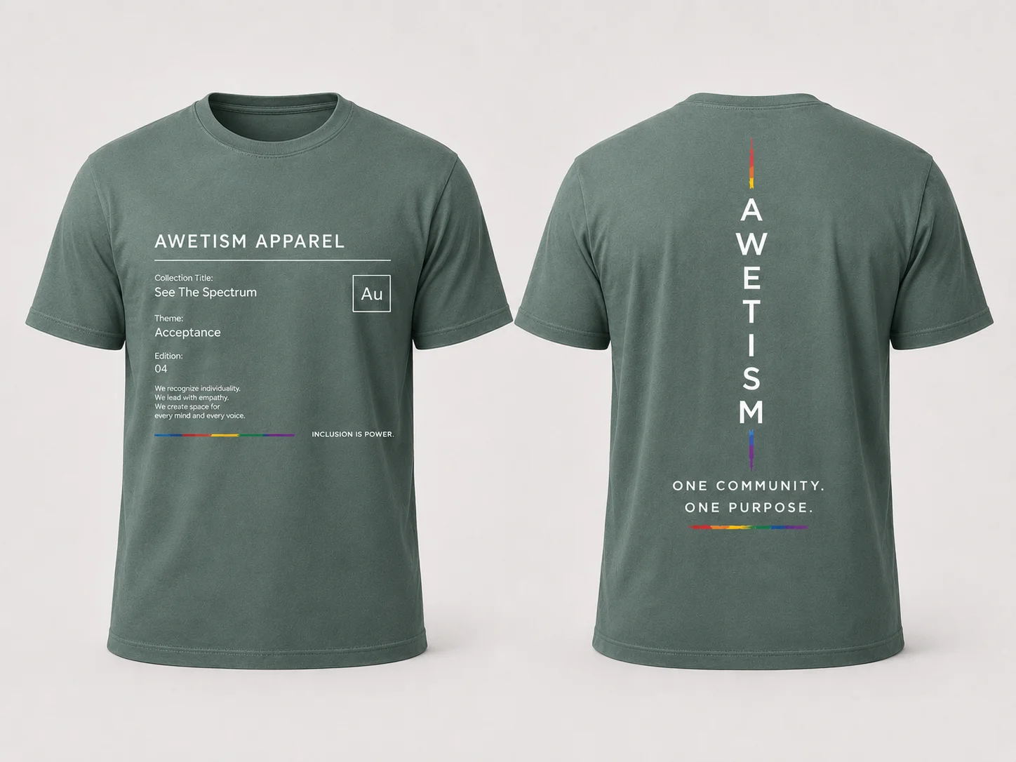 Awetism Apparel “See The Spectrum” Graphic Tee thumbnail 5
