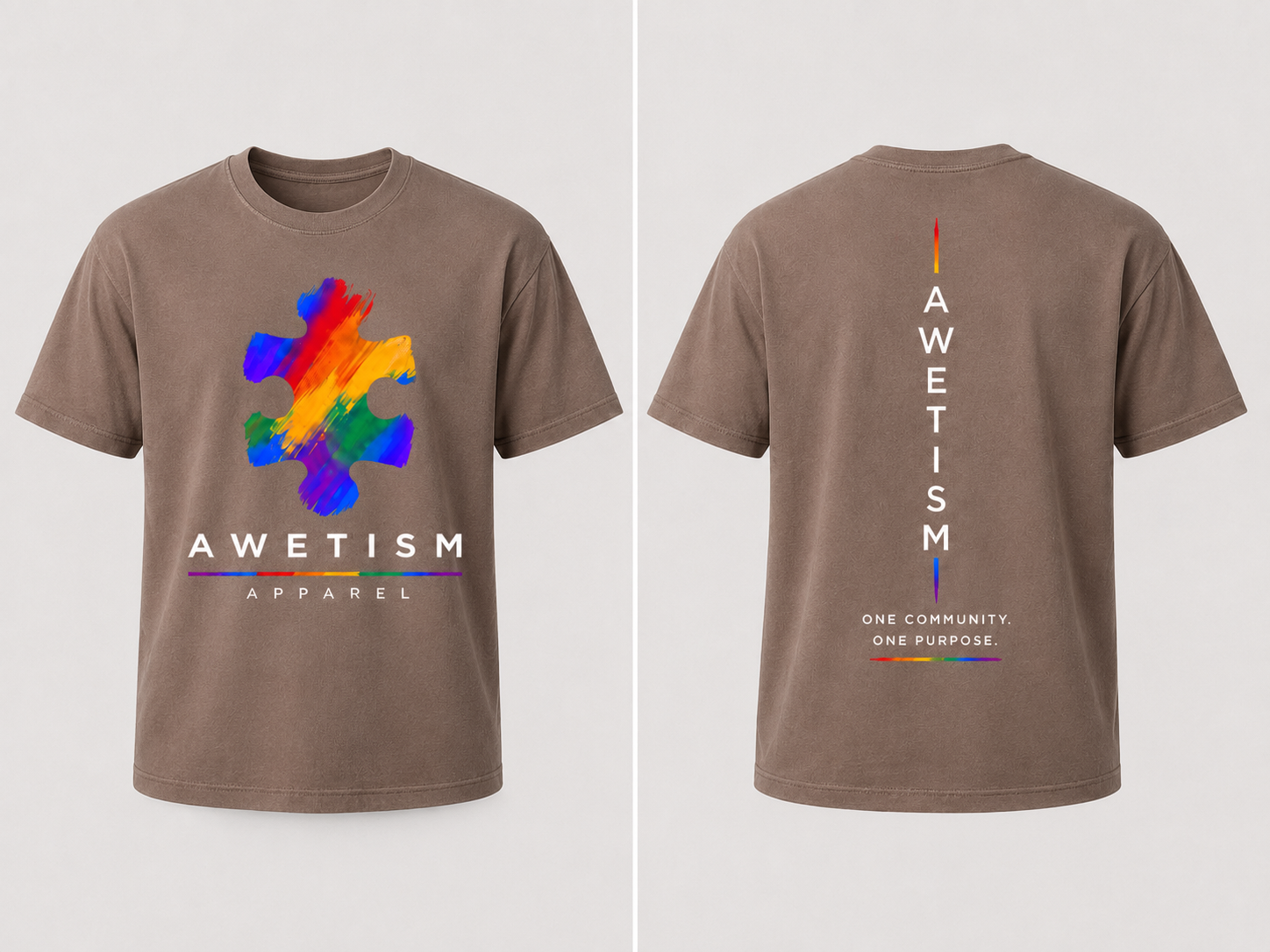 Awetism Apparel “Spectrum Piece” Graphic Tee thumbnail 5