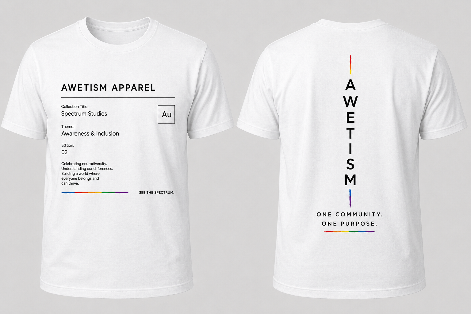 Awetism Apparel “Spectrum Studies” Graphic Tee thumbnail 4