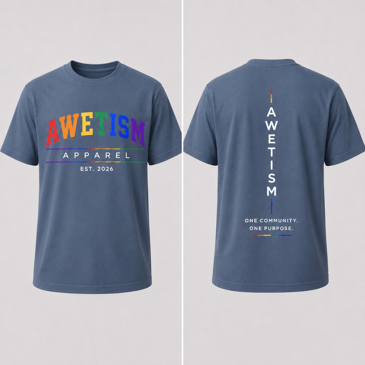Awetism Apparel “Established Spectrum” Graphic Tee thumbnail 3
