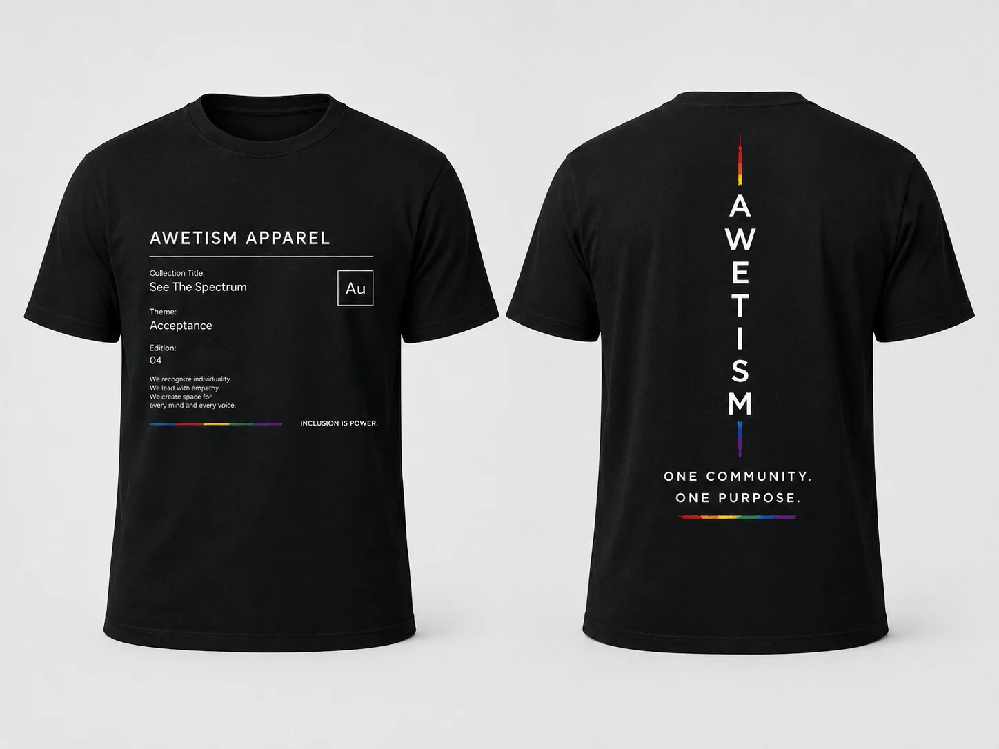 Awetism Apparel “See The Spectrum” Graphic Tee thumbnail 2