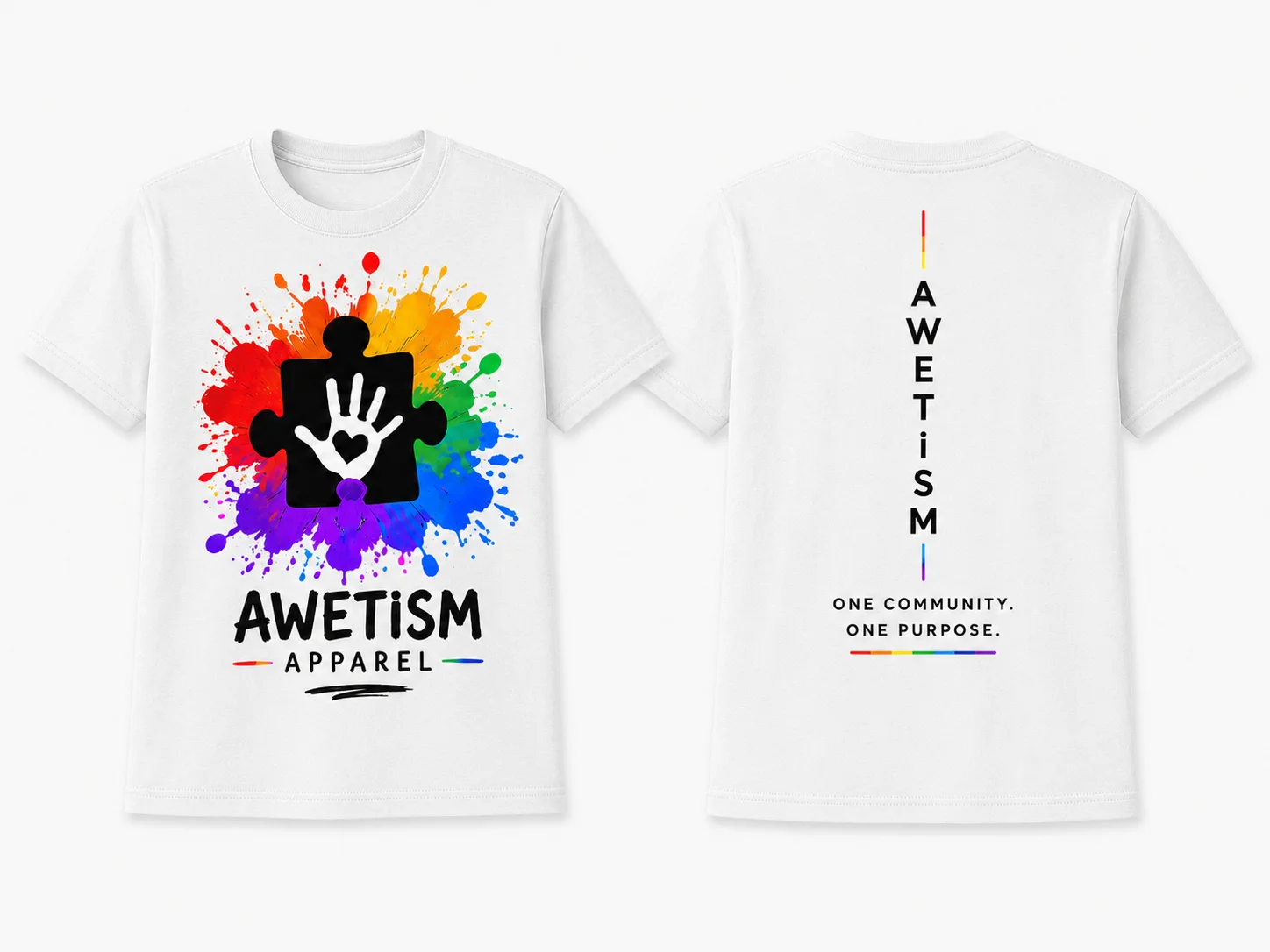 Youth Handprint Puzzle Graphic Tee image 12