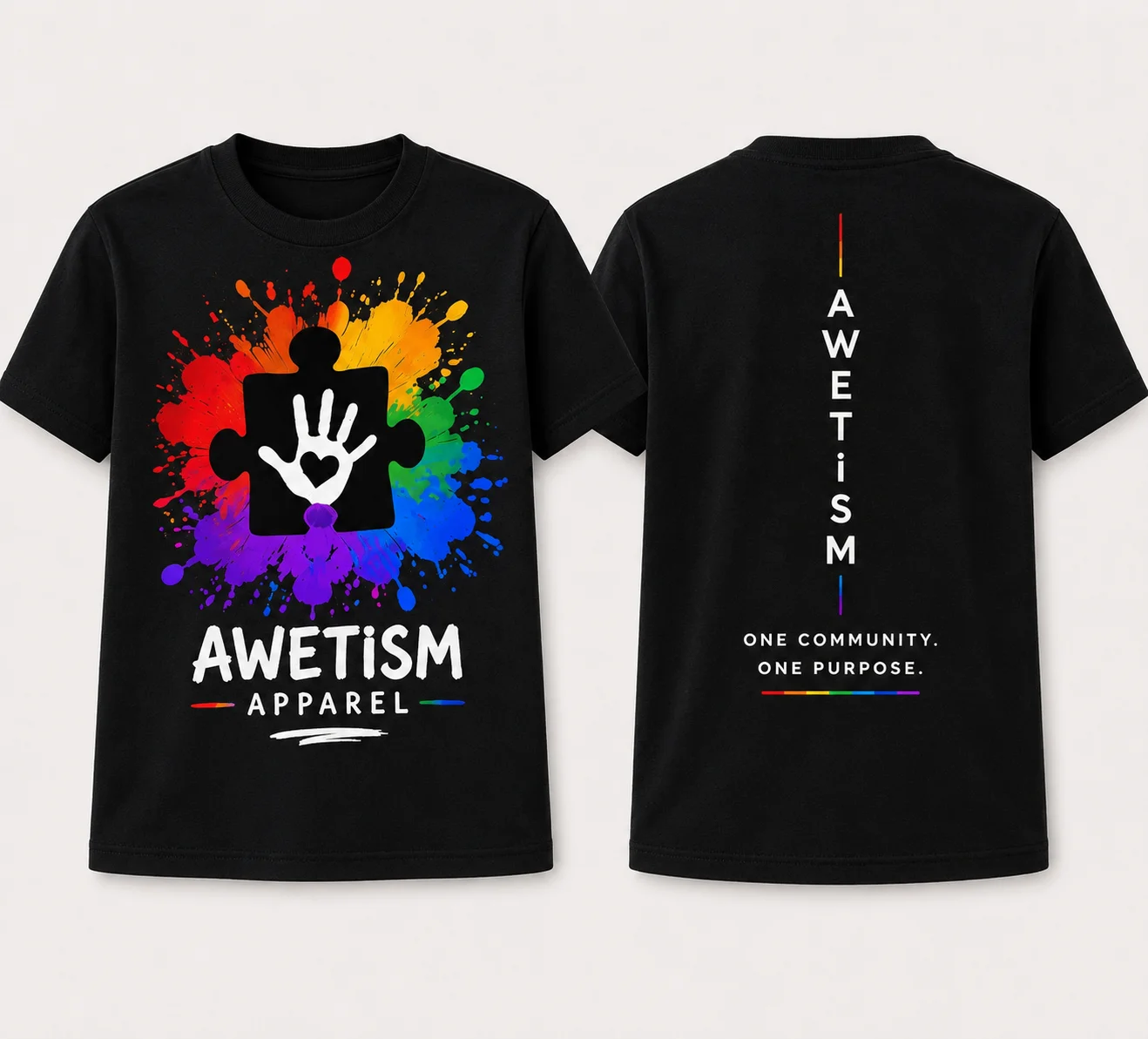 Youth Handprint Puzzle Graphic Tee image 7