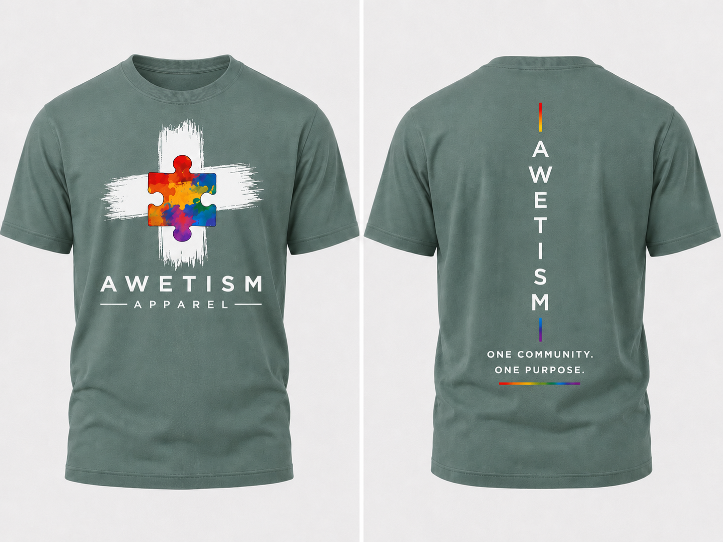 Awetism Apparel Puzzle Graphic Tee image 8